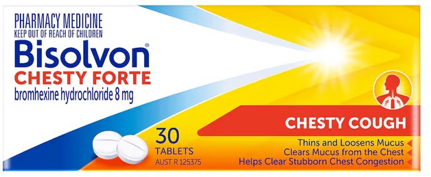 Bisolvon Chesty Forte Cough Tablets 30 Pack