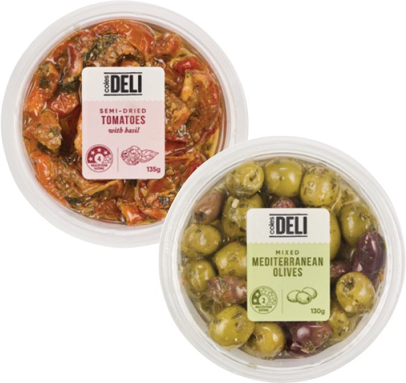 Coles Pre-Packed Antipasto 110g-135g