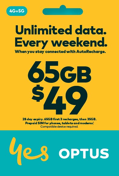 Optus $49 Prepaid SIM Starter Kit