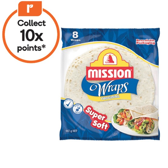 Mission Wraps Varieties 425-567g Pk 6-8