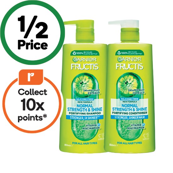 Garnier Fructis Shampoo or Conditioner 850ml
