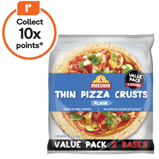 Mission Pizza Base 400g Pk 2