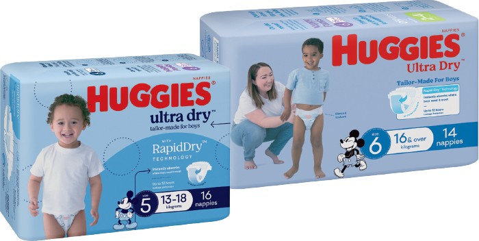 Huggies Ultra Dry Nappies 14-28 Pack Selected Varieties