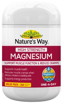 Nature's Way High Strength Magnesium Tablets 250 Pack