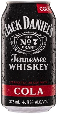 Jack Daniels & Cola Cans 6x375mL