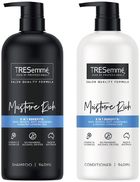 TRESemmé Shampoo or Conditioner 940mL Selected Varieties