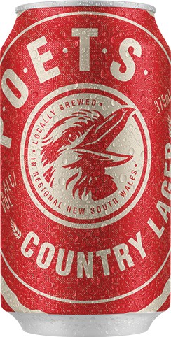 P.O.E.T.S Country Lager 30 Can Block