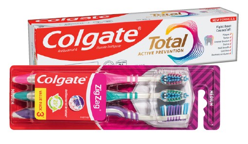 Colgate Total Base Toothpaste 200g, Sensitive Toothpaste 110g or Zig Zag Toothbrush 3 Pack Selected Varieties*