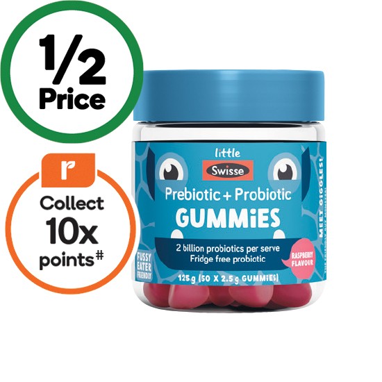 Little Swisse Prebiotic + Probiotic Gummies Pk 50~