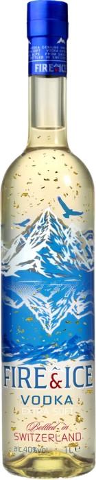 Fire & Ice Gold Flakes Vodka 1L