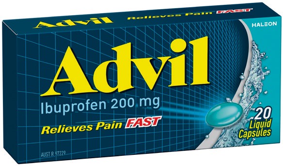 Advil Ibuprofen 200mg Liquid Capsules 20 Pack**