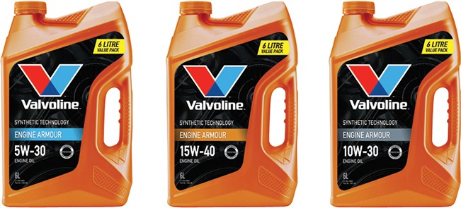 SELECTED Valvoline ENGINE ARMOUR 6L ENGINE OILS^