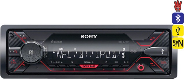 Sony Single DIN Head Unit with Bluetooth