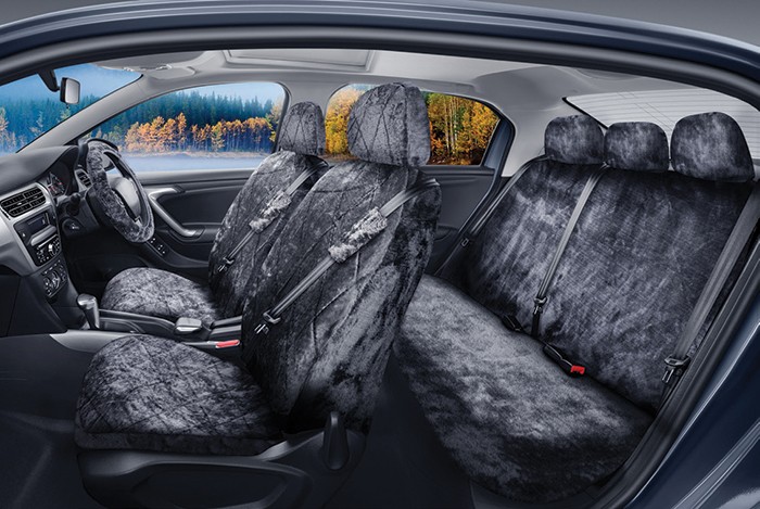 SCA 6 Pce Sheepskin Seat Cover Pack