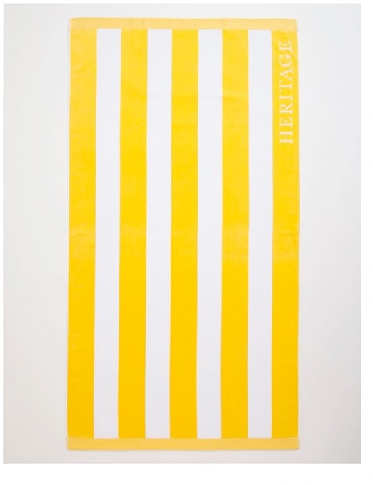 Heritage Santorini Beach Towel - Yellow