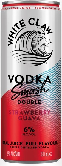 NEW White Claw Vodka Smash Strawberry Guava Cans 330mL
