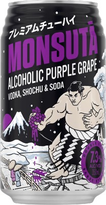 NEW Monsuta Grape Chu-hai 7.3% Cans 350mL