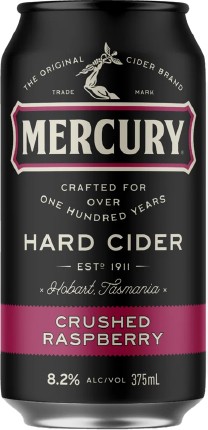 Mercury Hard Cider Crushed Raspberry 375mL