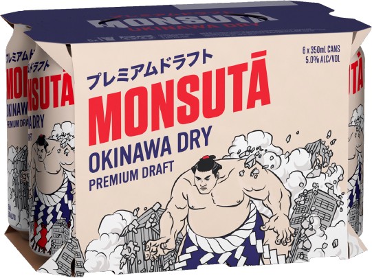 Monsuta Okinawa Premium Draft Cans 350mL