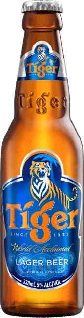 Tiger Asian Lager Bottles 330mL