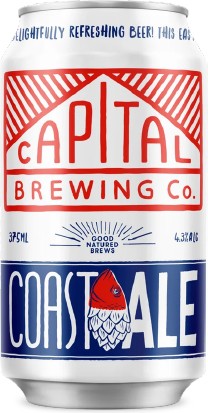 Capital Brewing Co. Coast Ale Cans 375mL