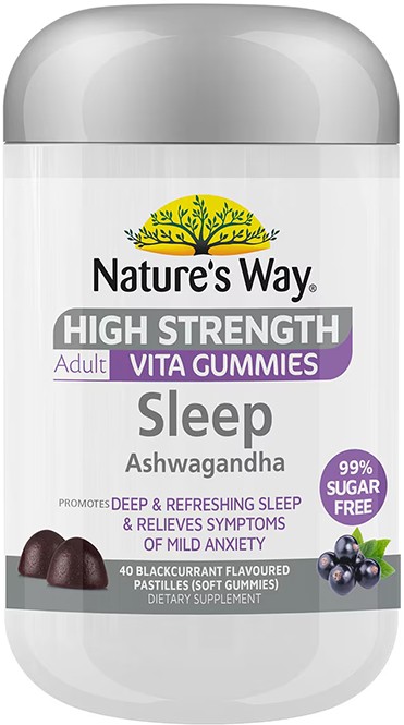 Nature’s Way High Strength Adult Vita Gummies Sleep Ashwagandha 40 Pack