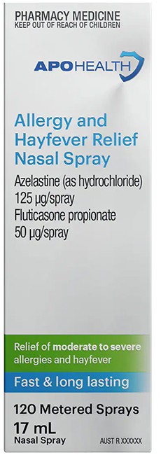 Apohealth Allergy and Hayfever Nasal Spray 120 Metered Sprays