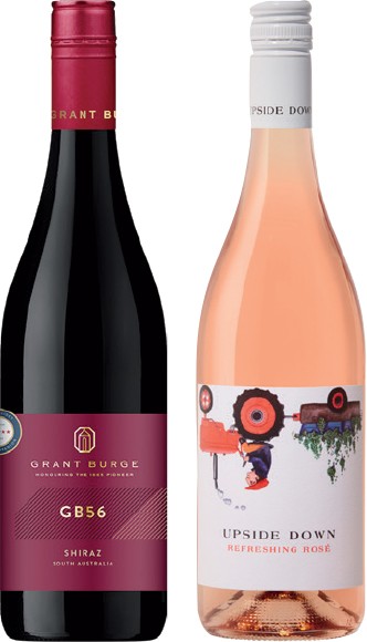 Grant Burge GB Series or Upside Down 750mL Varieties