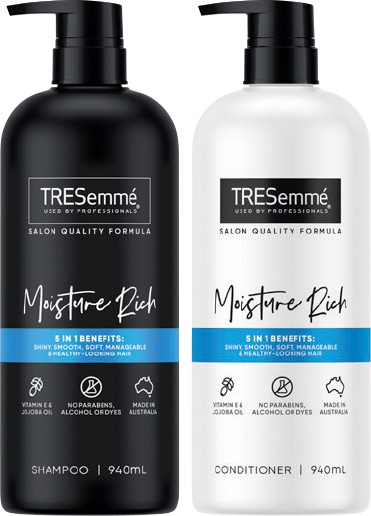 TRESemmé Shampoo or Conditioner 940mL Selected Varieties