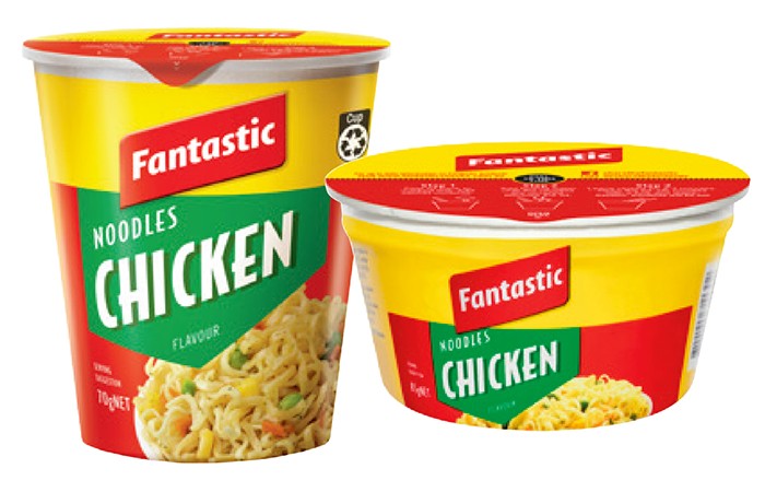 Fantastic Cup 70g or Bowl Noodles 85g Selected Varieties
