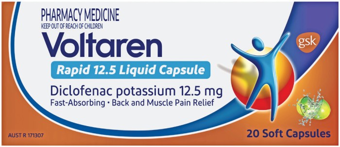 Voltaren Rapid 12.5 Liquid Capsule 20 Capsules