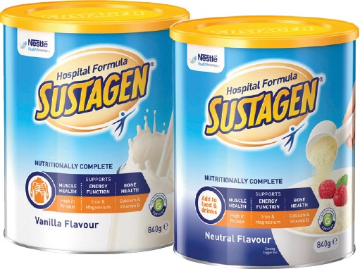 20% off Sustagen Hospital Formula Vanilla or Neutral Flavour 840g