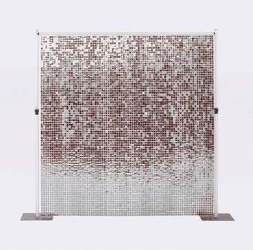 Backdrop Shimmer Silver 2.4m HIRE* Ea