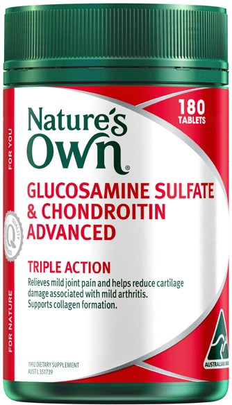 Nature’s Own Glucosamine Sulfate & Chondroitin Advanced 180 Tablets