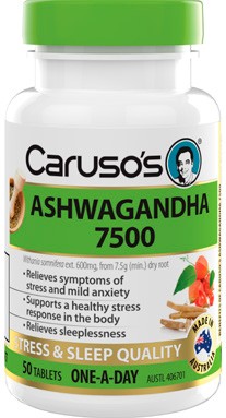 Caruso’s Ashwagandha 7500 50 Tablets