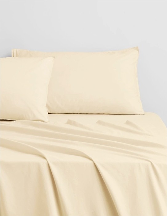 Sheridan Bayley Washed Percale^ Sheet Set 40cm in Brulee