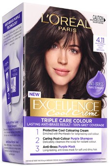 L’Oréal Paris Excellence Cool Crème Permanent Hair Colour 4.11 Ultra Ash Brown