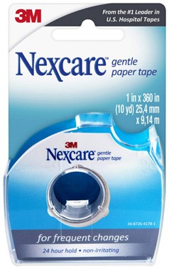 Nexcare Gentle Paper First Aid Tape Dispenser 25.4mm x 9.14m