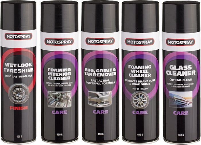 Motospray Car Detailing Cans 400g