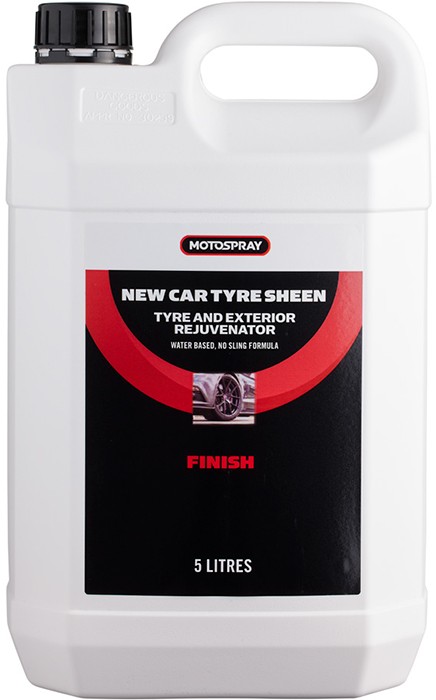 Motospray New Car Tyre Sheen 5L Bottle