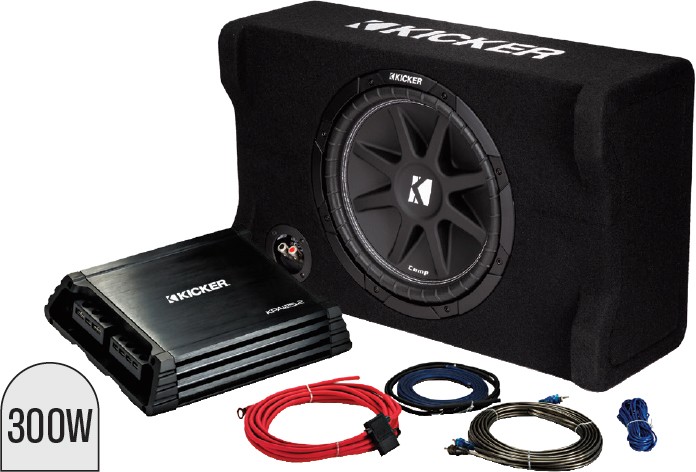 Kicker Kick Pack 12” Comp Downfiring Sub & Matching Amplifier