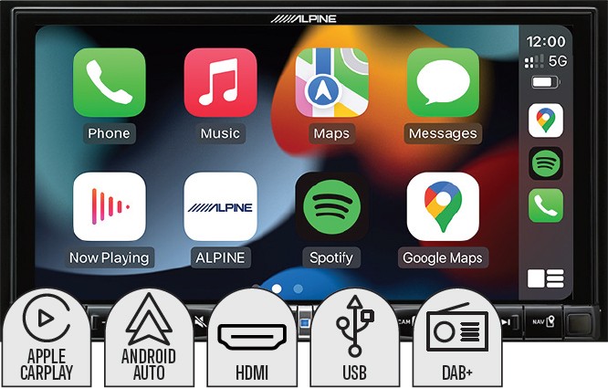 Alpine 7” Wireless DAB+ Receiver
