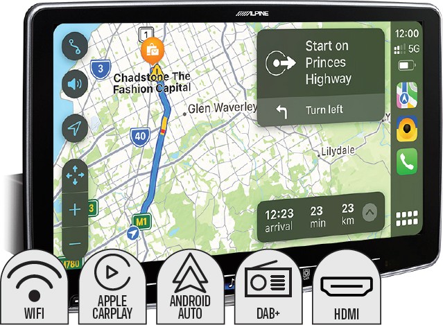 Alpine 11” 200W HALO WIRELESS CARPLAY ANDROID AUTO DAB+ REC