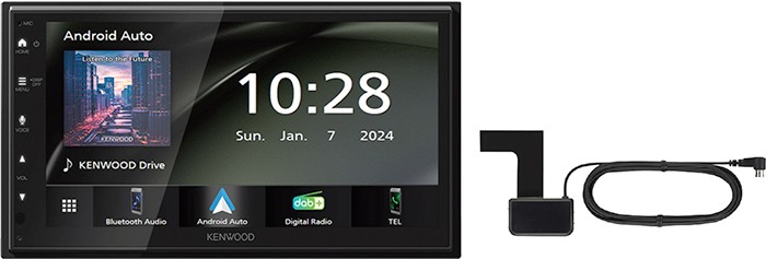 Kenwood 6.8” AV Multimedia Receiver & DAB Antenna
