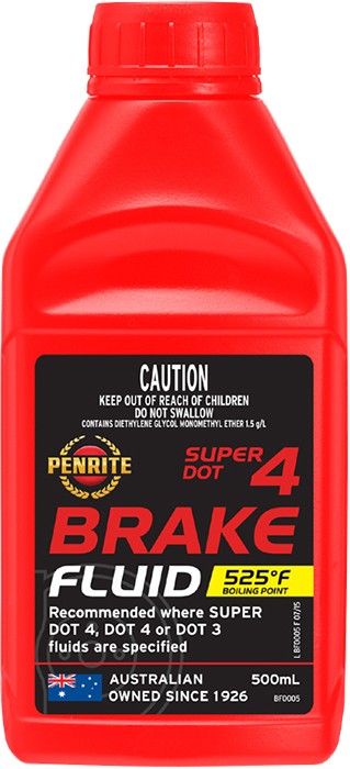 Penrite Brake Fluid Super Dot 4 500ml