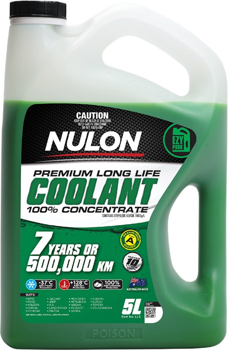 Nulon Green Premium Long Life Coolant 100% Concentrate 5L