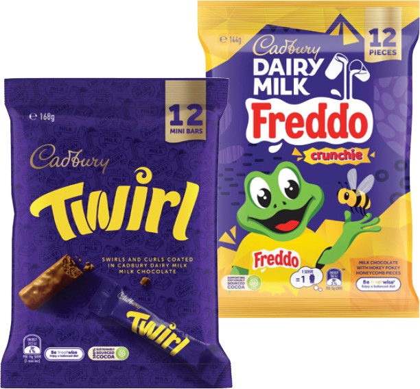 Cadbury Sharepack 120g-180g