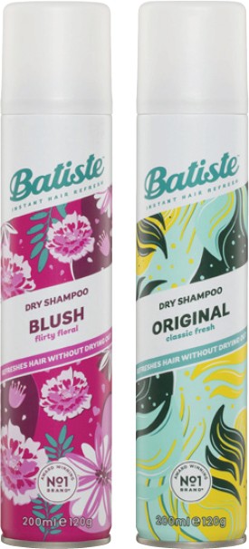 Batiste Dry Shampoo Blush or Original 200mL