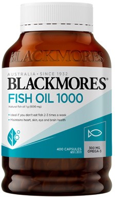 Blackmores Fish Oil 1000mg Capsules 400 Pack^