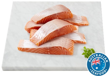 Coles Tasmanian Fresh Salmon Portions Skin Off
